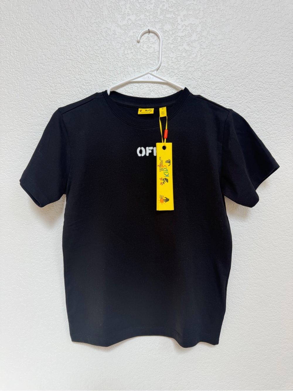 New with tags Off-White brand kids black tee